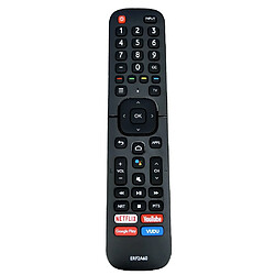 GUPBOO Convient pour la télécommande vocale Hisense TV ERF2A60 65H9050F 65H9070F