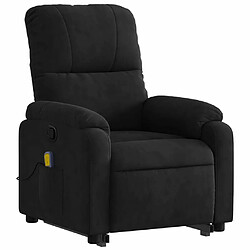 Avis Maison Chic Fauteuil Relax pour salon, Fauteuil inclinable de massage noir tissu microfibre -GKD70392