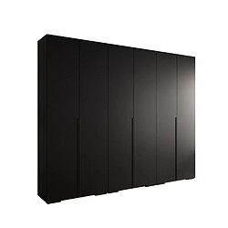 Abiks Meble Armoire Inova 1 À Portes Battantes 236,7/300/47 6 Portes (gris/nero) 