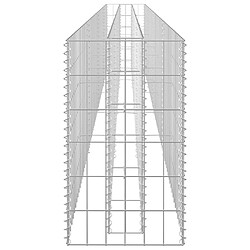 Acheter vidaXL Lit surélevé à gabion Acier galvanisé 360x30x60 cm