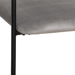 Acheter Atmosphera, Createur D'Interieur Fauteuil design en velours Dyer - Gris