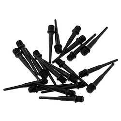 Pointe en nylon souple 20 pièces de rechange pour dart électronique 25mm noir