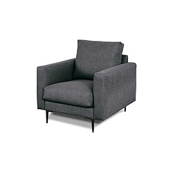 Avis MAISON AUBERTIN Fauteuil Caruso Tissu Gris foncé 1 Place