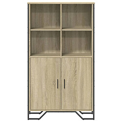 Avis vidaXL Buffet haut chêne sonoma 79,5x35,5x137,5 cm bois d'ingénierie