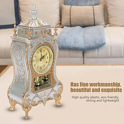 Wewoo Horloge murale Réveil Vintage classique Salon Télévision Meuble de bureau Mobilier Impérial Créatif Sit Pendule Blanc pas cher