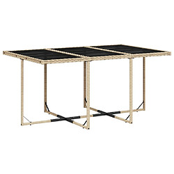 Acheter Maison Chic Ensemble à manger d'extérieur 7 pcs avec coussins,Salon de jardin,Mobilier de jardin mélange beige rotin -GKD292454