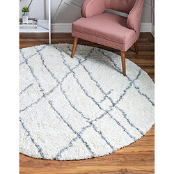 Acheter Hadorn Tapis shaggy 155x155 Crème Lachen Fence