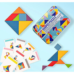 Acheter Universal Motifs en bois tridimensionnels animaux puzzles puzzle tangram jouets enfants montessori tôt tri jeux jouets