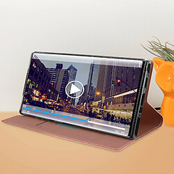 Avis Avizar Housse Samsung Galaxy Note 10 Porte-carte Support Vidéo rose gold