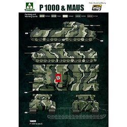 Takom Maquette Véhicule Landkreuzer P1000 Ratte & Panzer Viii Maus pas cher