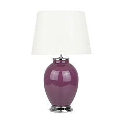 Beliani Lampe de chevet violette BRENTA