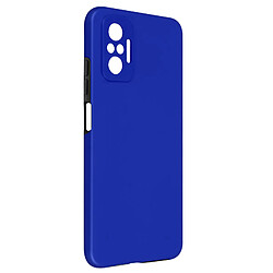 Avizar Coque Xiaomi Redmi Note 10 Pro Arrière Rigide et Avant Souple - bleu