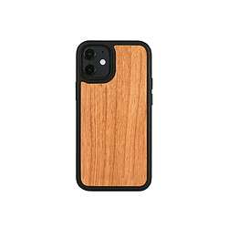 Coque de téléphone mobile en bois de cerisier avec protection de lentille anti-explosion de bord complet-iphone12 6 7