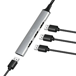 Acheter Hub USB 3.0 LogiLink UA0391 aluminium-gris