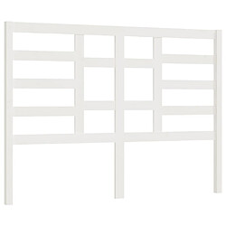 Maison Chic Tête de lit scandinave,Meuble de chambre Blanc 146x4x104 cm Bois massif de pin -MN35587