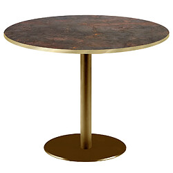 Restootab Table Ø120cm Rome bistrot rouille 