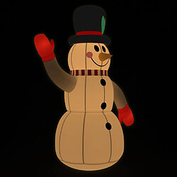 vidaXL Bonhomme de neige gonflable avec LED 225 cm