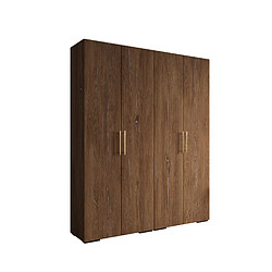 Abiks Meble Armoire Inova 3 À Portes Battantes 236,7/200/47 4 Portes (marron/d’oro)