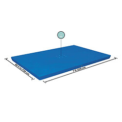 Bâche d'hiver pour Piscine Hors-sol Tubulaire Détachable Bestway 221x150x43 cm