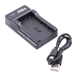 vhbw Chargeur USB de batterie compatible avec Samsung VP-DC161, VP-DC161W, VP-DC163, VP-DC165W batterie appareil photo digital, DSLR, action cam