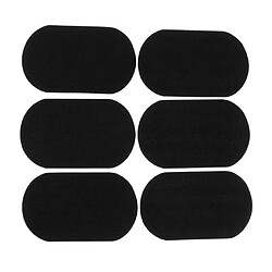 6pcs de fer sur le badge en tissu en daim patch appliqué en tissu pour les vêtements noirs pas cher