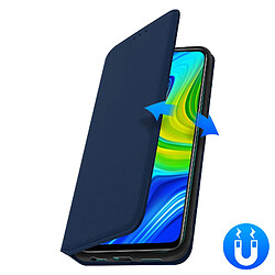 Avizar Housse Xiaomi Redmi Note 9 Étui Folio Portefeuille Fonction Support bleu pas cher