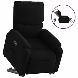 Maison Chic Fauteuil Relax pour salon, Fauteuil inclinable électrique noir tissu -GKD70836