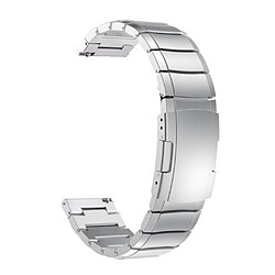 Bracelet en métal avec boucle déployante argent pour votre Samsung Galaxy Watch 46mm/Gear S3 Frontier/S3 Classic