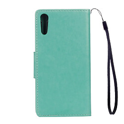 Avis Wewoo Housse Étui vert pour Sony Xperia XZ Papillons Amour Fleurs Gaufrage Horizontal en cuir Flip avec support & Slots de cartes Portefeuille & Longe