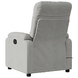 Acheter vidaXL Fauteuil inclinable de massage électrique gris clair