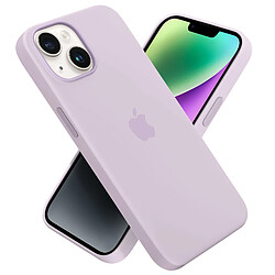 Coque en silicone avec MagSafe pour Apple iPhone 14 Plus Lilas