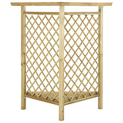 Avis vidaXL Pergola d'angle avec banc 166x81x174 cm Bois de pin imprégné