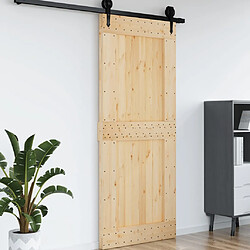 Avis vidaXL Porte NARVIK 95x210 cm bois massif de pin