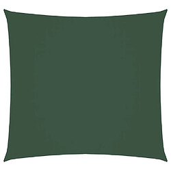 vidaXL Voile de parasol tissu oxford carré 6x6 m vert foncé