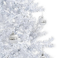 vidaXL Arbre de Noël neigeux avec base de parapluie Blanc 190 cm pas cher