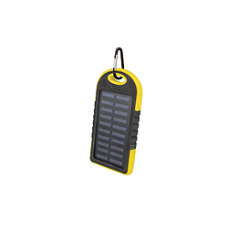 Setty Batterie de Secours Solaire 5 000mAh Anti-surcharge Noir / Jaune