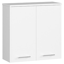 AKORD Armoire salle de bains corps Blanc, façade Blanc 60x60x22,5 cm