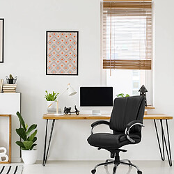 Siège de bureau / fauteuil de direction XXL H 100 tissu noir hjh OFFICE pas cher