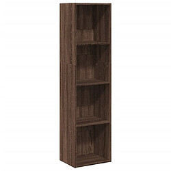 vidaXL Bibliothèque chêne marron 40x30x152 cm bois d'ingénierie