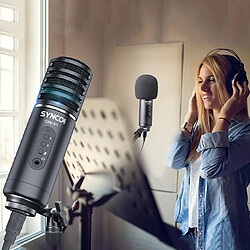 Yonis Microphone Cardioïde USB Haute Qualité