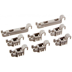 Bosch - kit clips roulement en plastique pour panier inférieur lave-vaisselle bosch