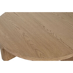 Avis Pegane Table basse, table de salon ronde en bois coloris naturel - diamètre 121 x Hauteur 31,50 cm