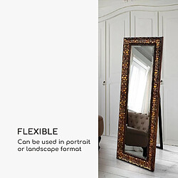 Miroir - Chelsea Casa Chic by Blumfeldt - cadre bois - 130 x 45 cm - vintage - Doré