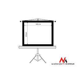 Acheter Écran de projection sur pied 72"" 4: 3 145x110 Maclean MC-536