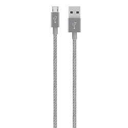 Belkin F2CU021BT04-GRY USB cable Belkin F2CU021BT04-GRY câble USB 1,2 m USB A Micro-USB A Gris