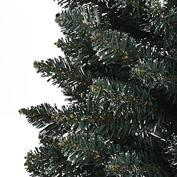 Acheter vidaXL Sapin de Noël artificiel mince avec support Vert 240 cm PVC