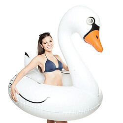 Avis Wewoo Bouée blanc Anneau flottant gonflable de piscine de sécurité de natation en forme de cygne, taille gonflée: 120cm