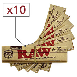 Avis Feuilles Slim Raw avec filtres cartons par 10