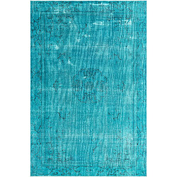 Vidal Tapis de laine 305x203 Bleu Ultra Vintage