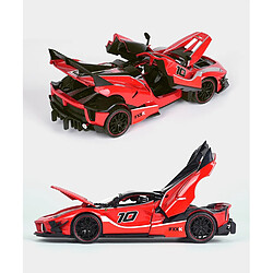 Universal Grande taille 1: 24 Evo Racing Voiture en alliage Voiture jouet moulé sous pression Modèle de voiture jouet simulé haut Cadeau pour enfants | Voiture jouet moulé sous pression(Rouge) pas cher